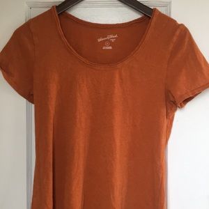 Burnt orange t-shirt dress
